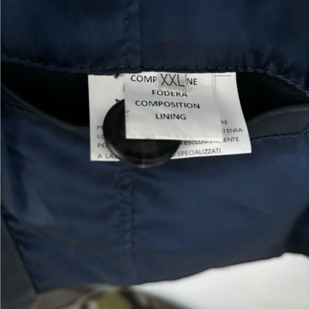 REVOLVE Dark Blue Leather Field Jacket - Picture 7 of 12